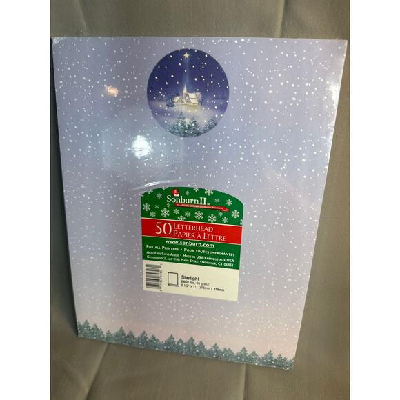 Holiday Paper LOT of 2 Holiday letterhead 125+ printer paper Sonburn II - Picture 4 of 6